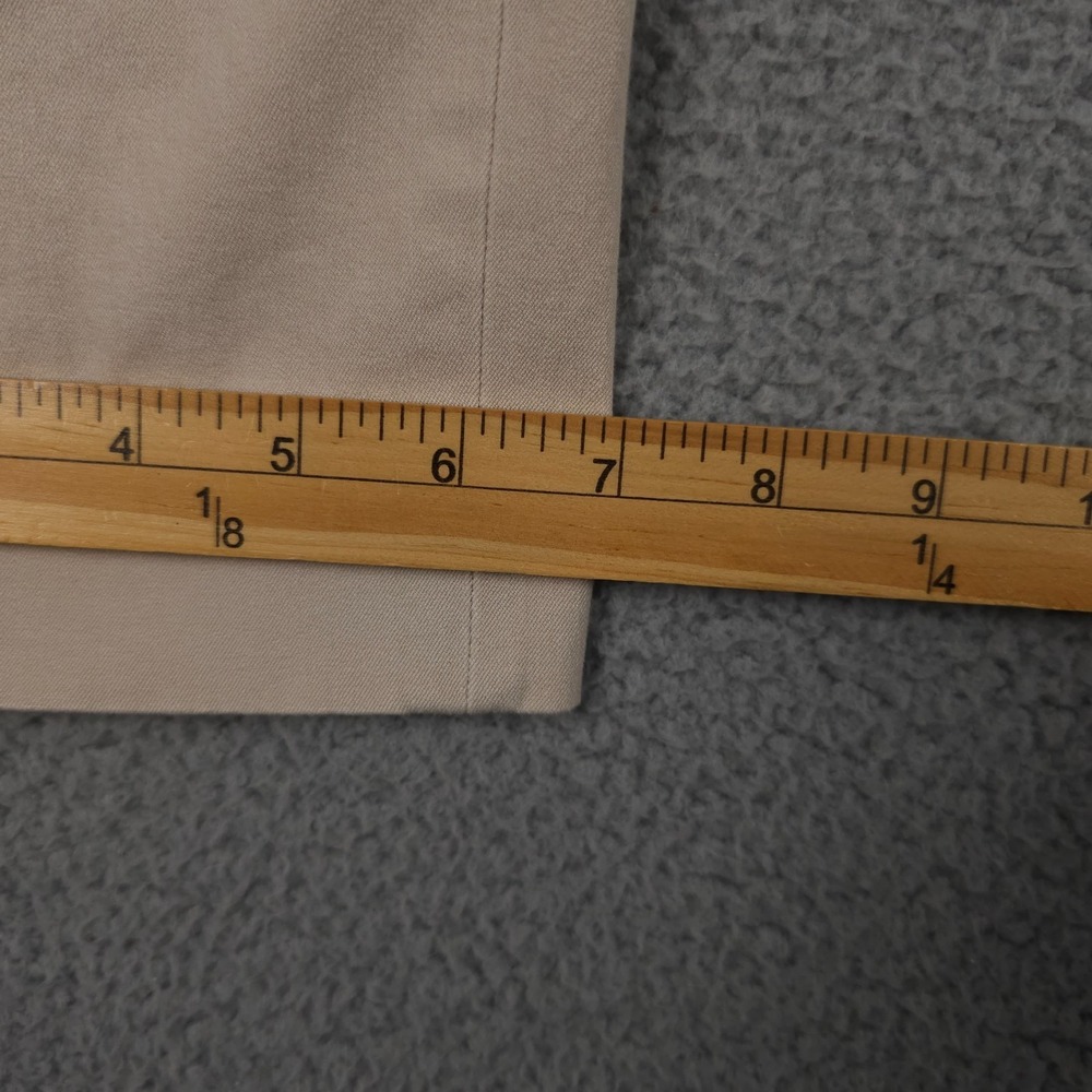 Talbots Pants Womens 6 Khaki Beige Heritage Ankle Stretch Side Zip Career Office - Picture 9 of 13
